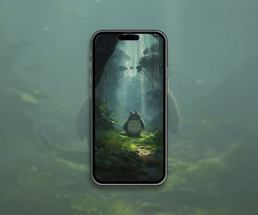 totoro in forest wallpapers collection
