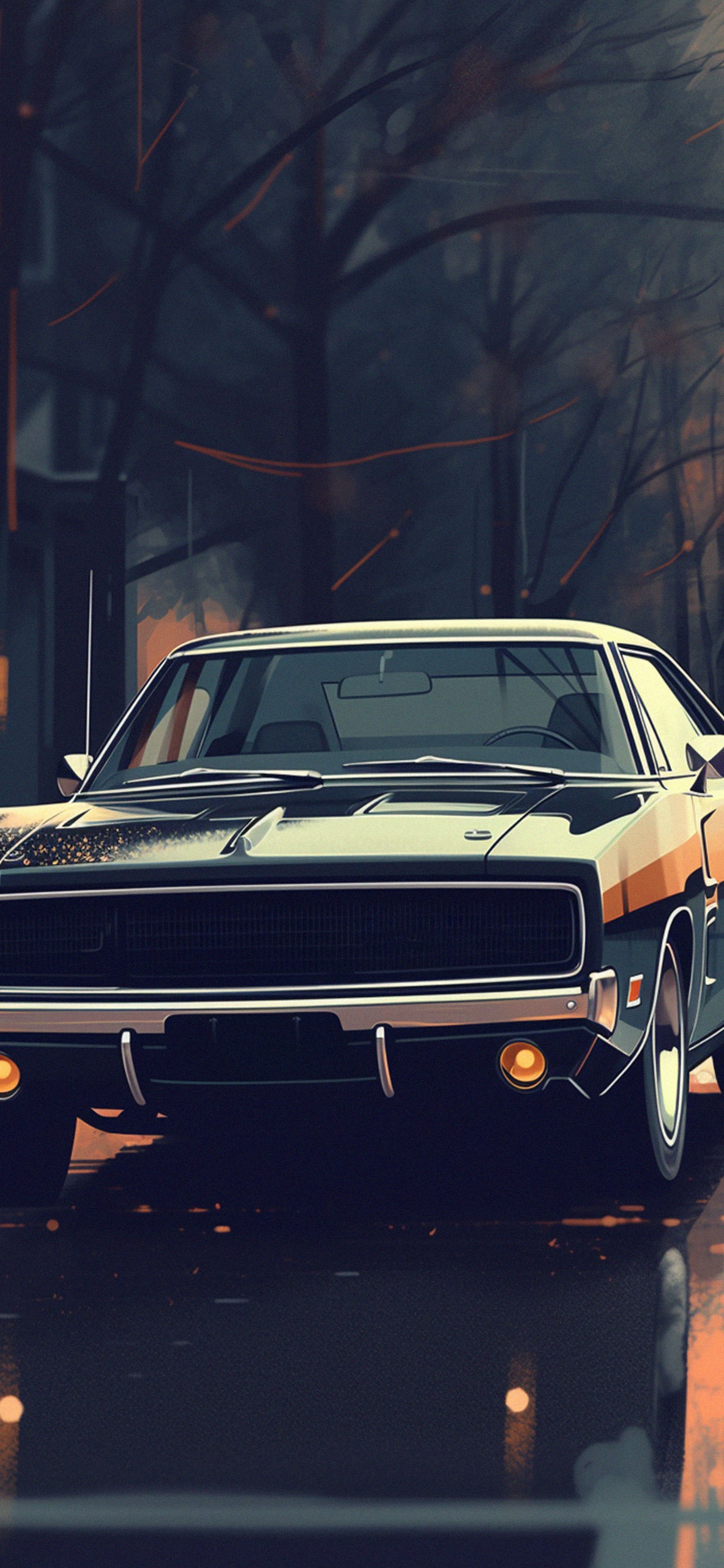 Wallpaper ID 109466  Dodge Charger car water birds black cars popup  headlights free download