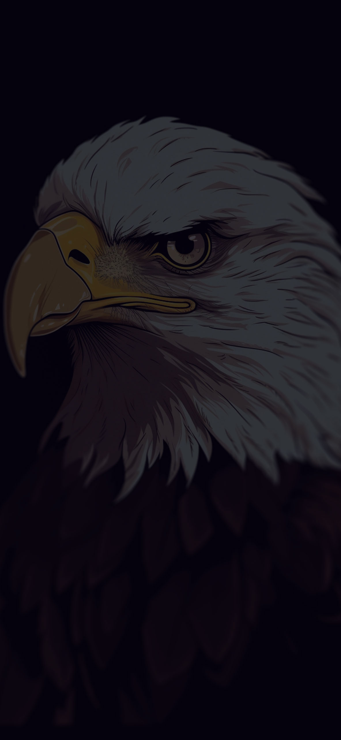 Tooned Bald Eagle 4K Wallpaper  linuxappscom