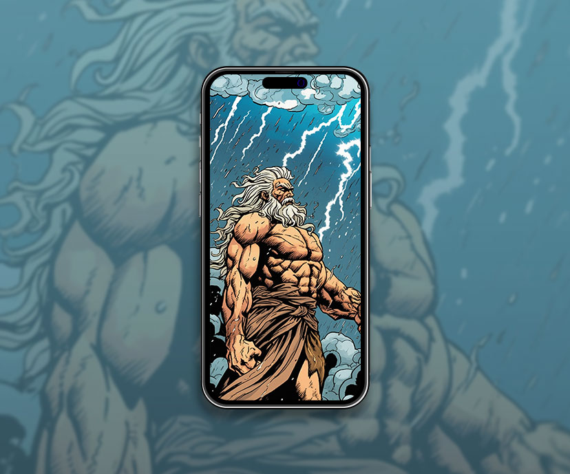 Aesthetic Zeus & Storm Wallpaper Aesthetic Zeus Wallpaper for