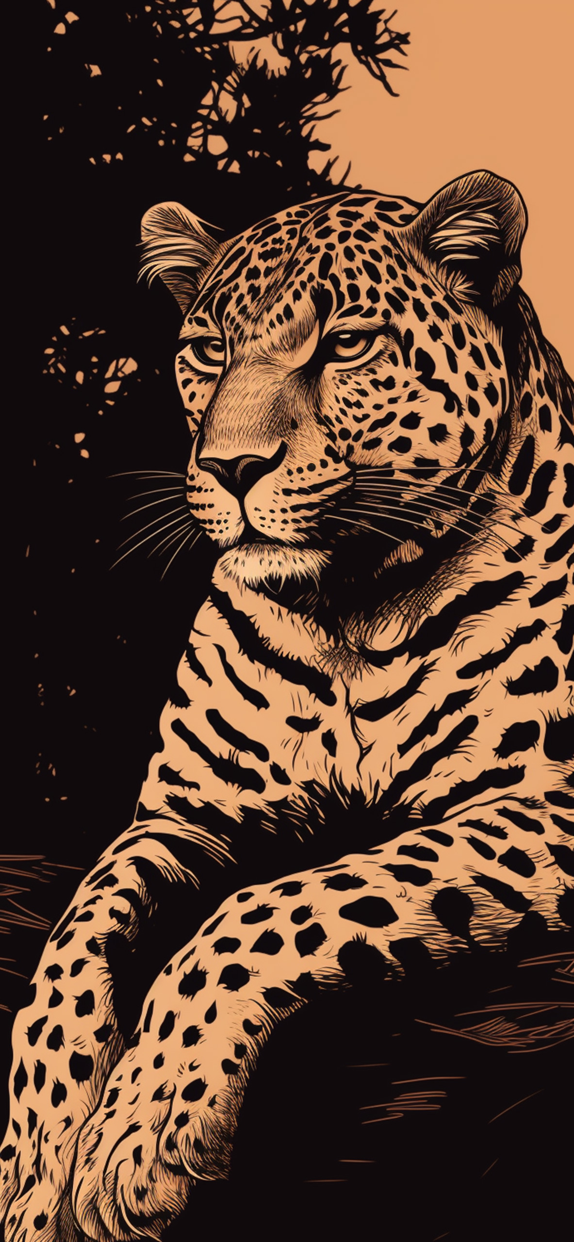 African Leopard Art Wallpapers  Leopard Wallpapers for iPhone 4k