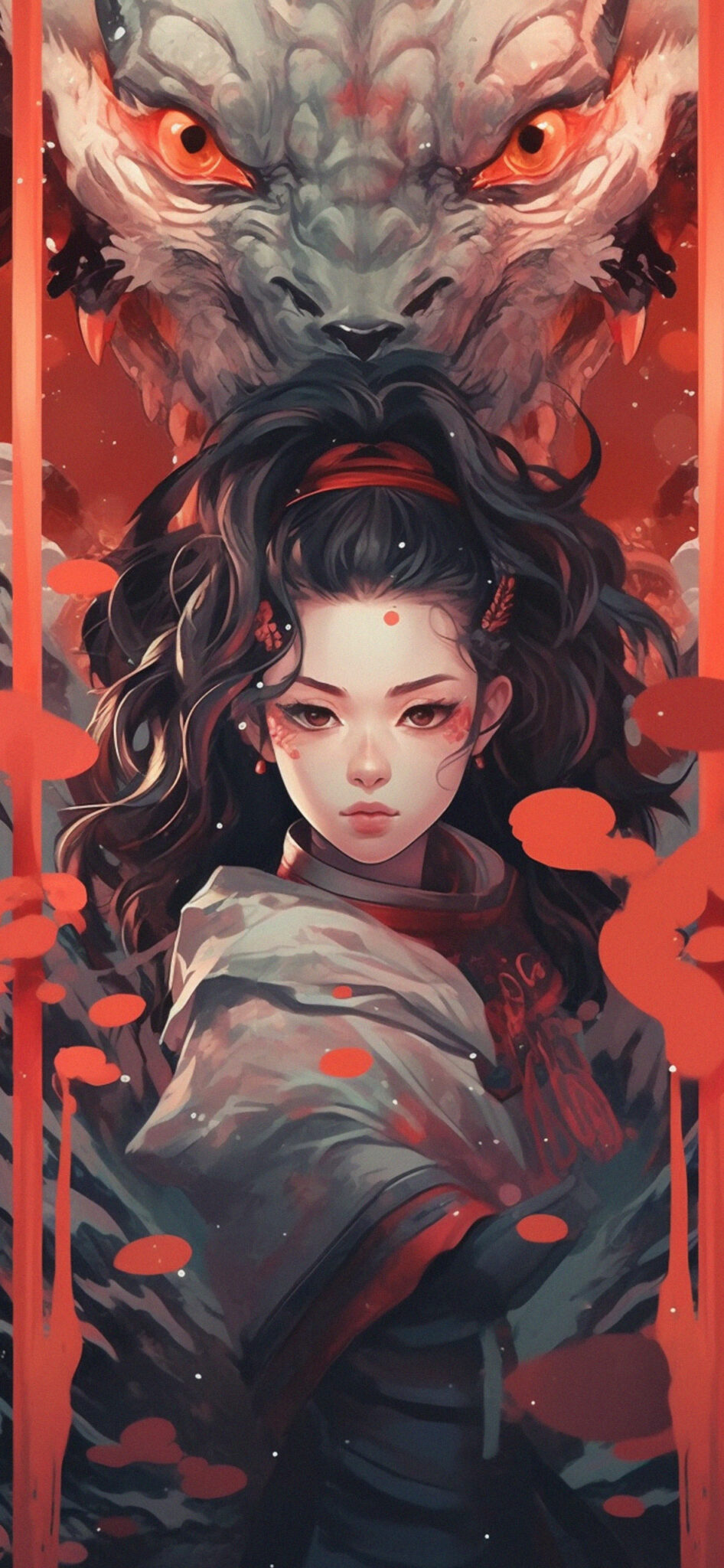 Anime Girl & Demon Red Wallpapers - Anime Girl Wallpaper Phone