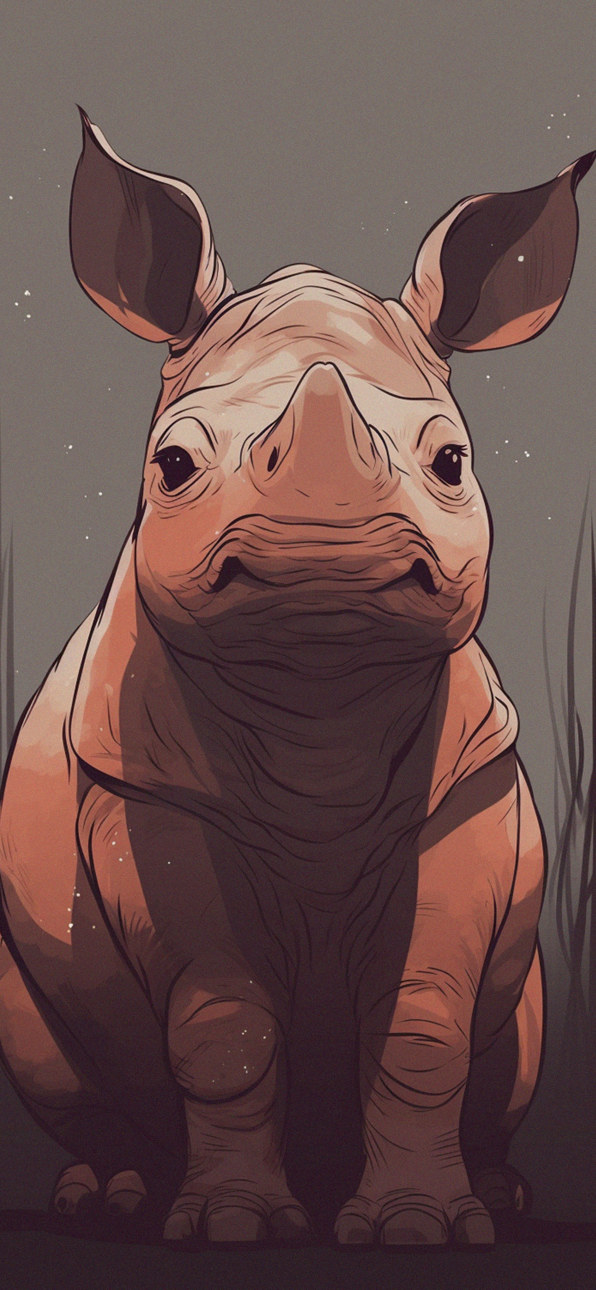 Baby Rhino Grey Wallpaper Rhino Wallpaper for iPhone