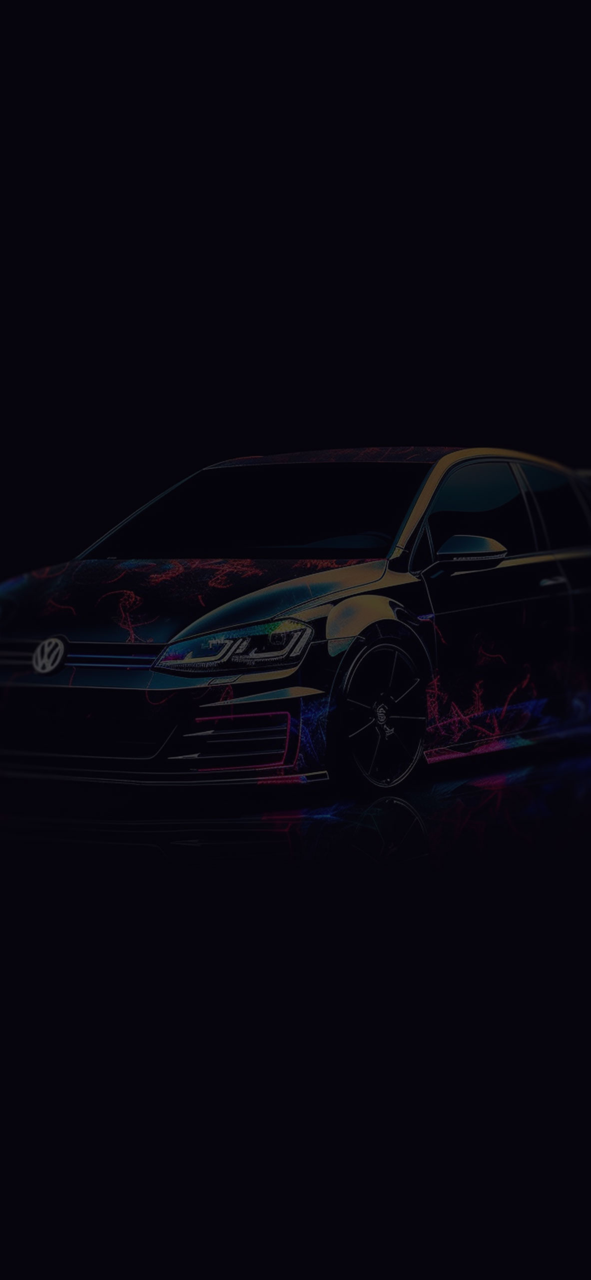 Colorful Volkswagen Golf GTI Black Wallpaper Golf GTI Wallpape