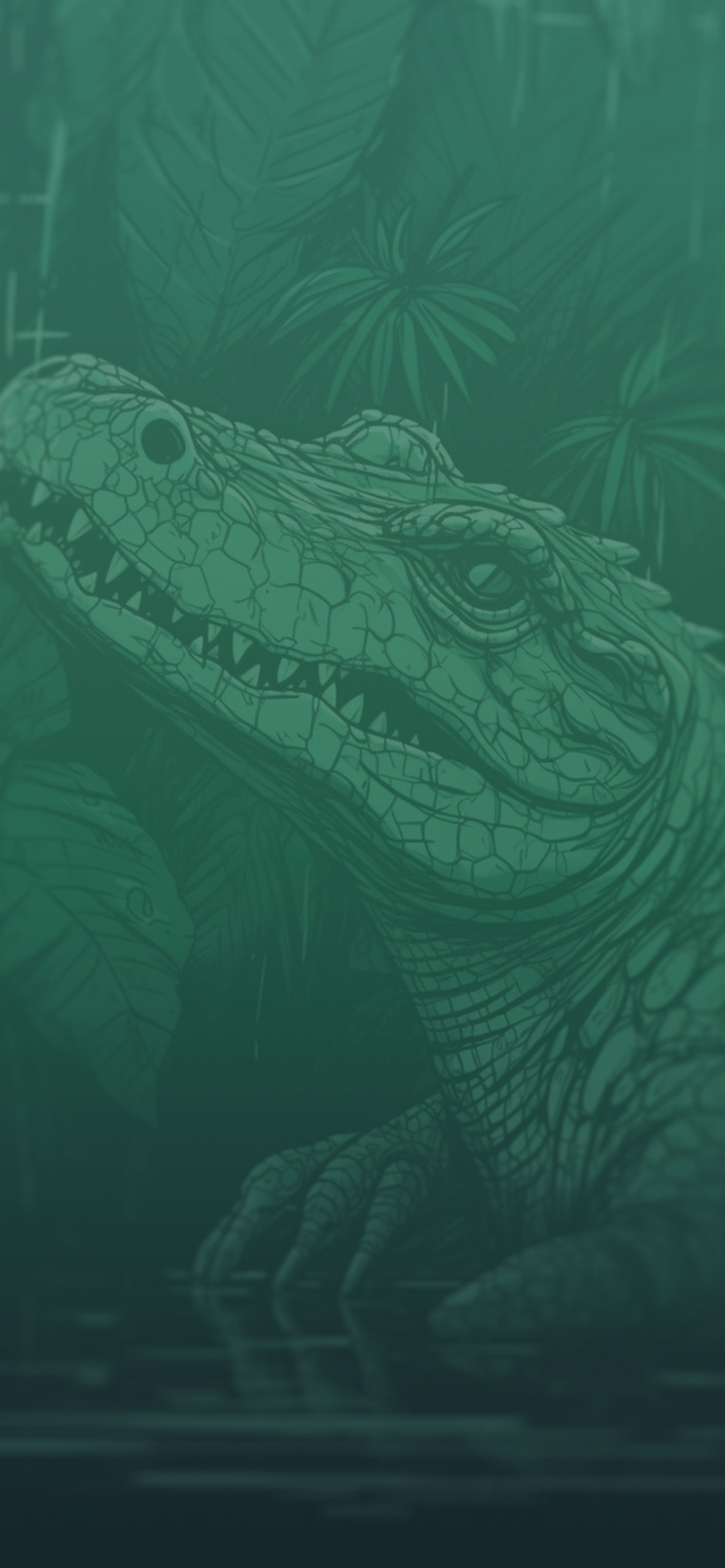 Crocodile Green Art Wallpaper Crocodile Wallpaper for iPhone