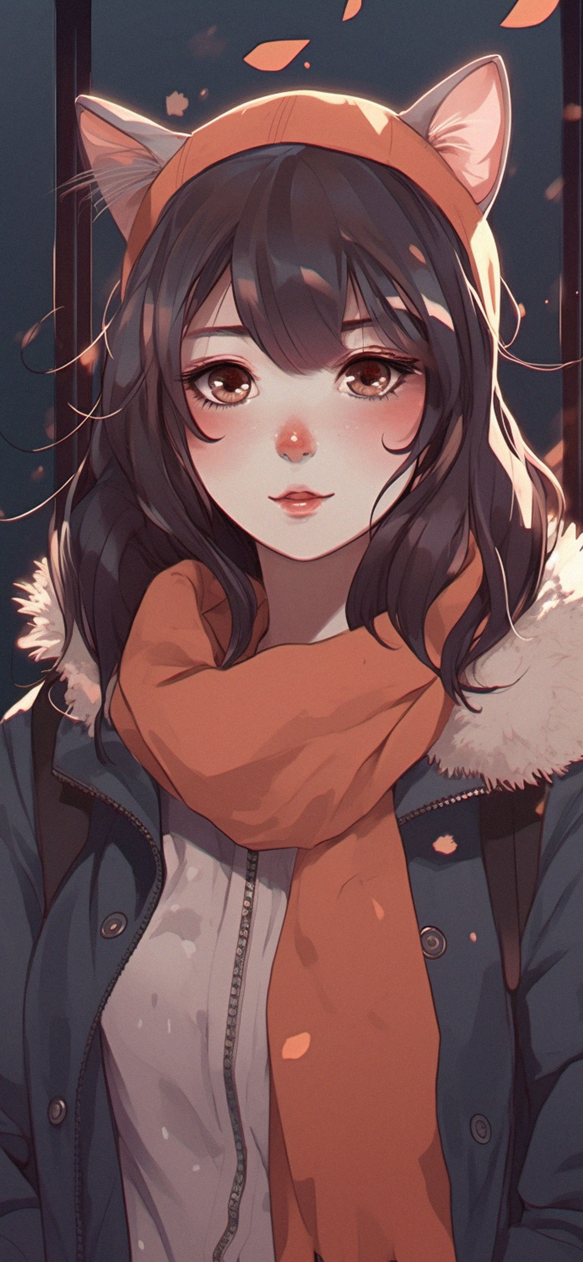 Cute Anime Girl with Cat Ears Wallpaper Cute Anime Girl Wallpa