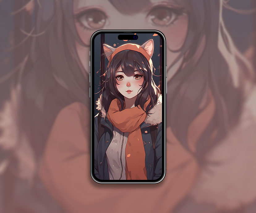 Cute Anime Girl with Cat Ears Wallpaper Cute Anime Girl Wallpa