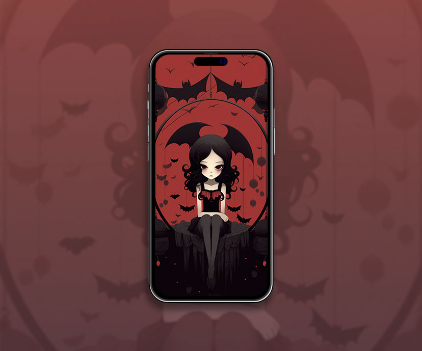 Cute vampire cartoon wallpaper Cute vampire iPhone HD wallpape
