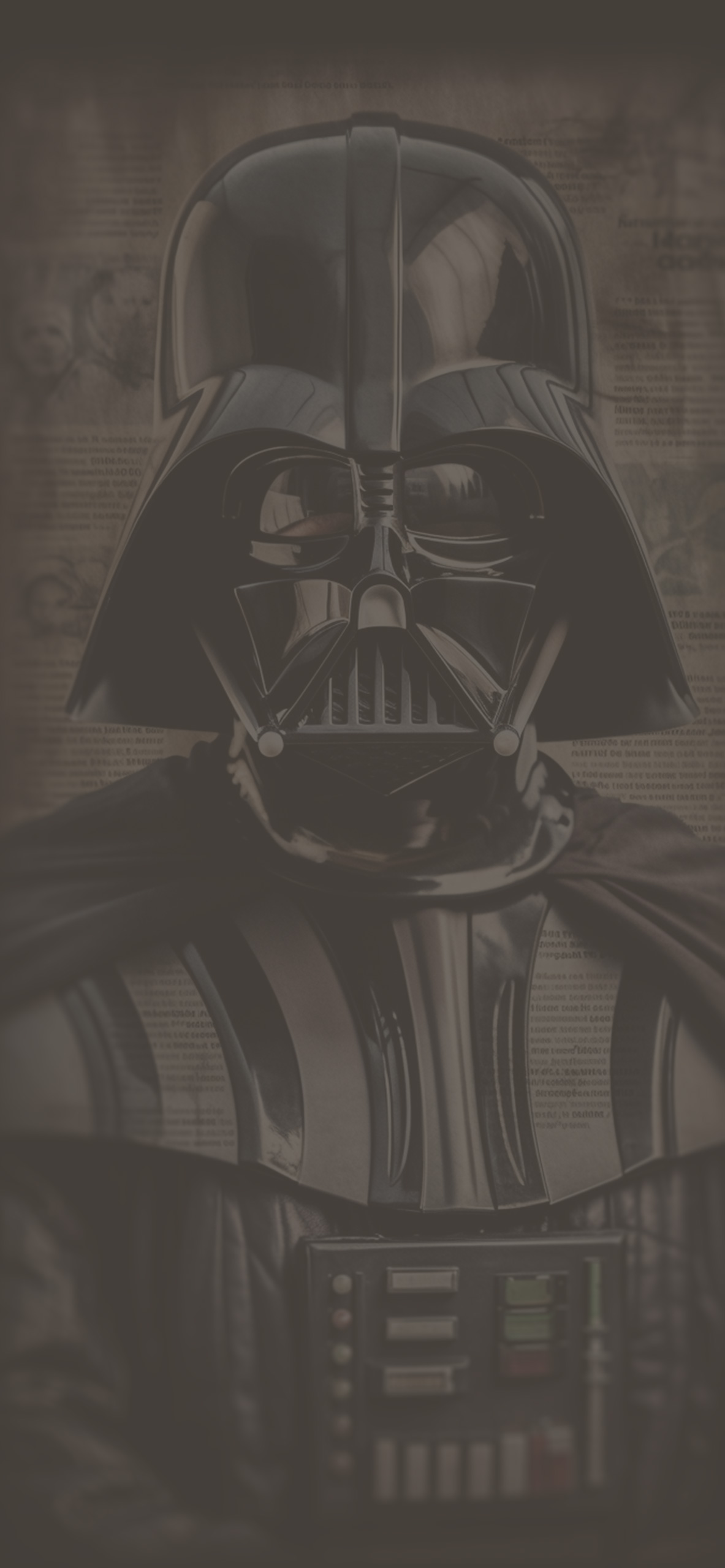 Darth Vader & Newspaper Wallpaper Darth Vader Wallpaper for iP