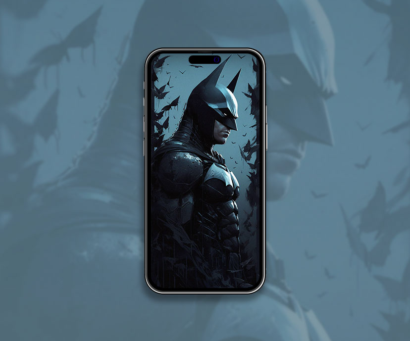 DC Batman Fond d’écran bleu foncé Batman Fond d’écran pour iPhone