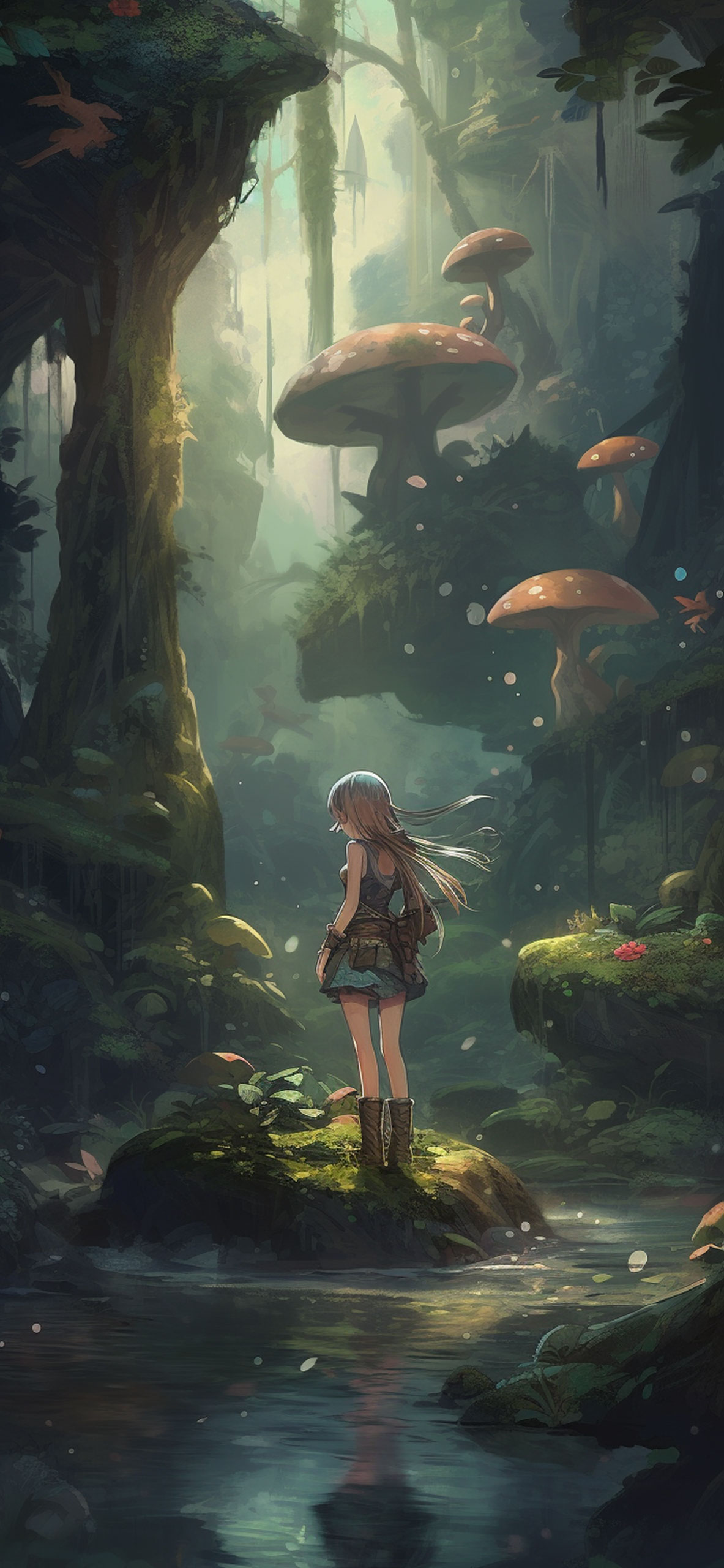 Fairycore Forest & Girl Wallpaper Fairycore Forest Wallpaper f