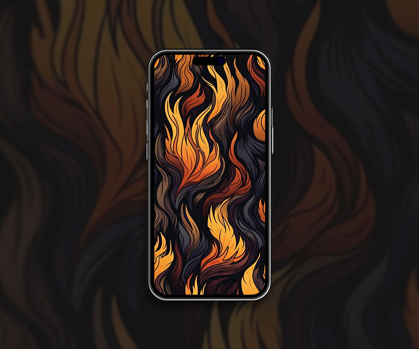 Motif de flamme Fond d’écran Flame Wallpaper pour iPhone