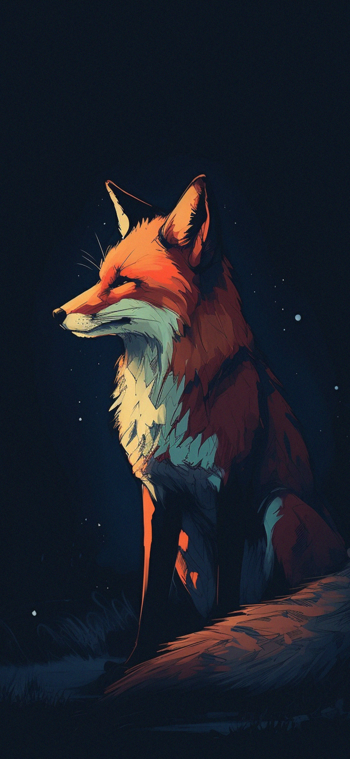 fox, minimalism, scarf Wallpaper, HD Vector 4K Wallpapers, Images and  Background - Wallpapers Den