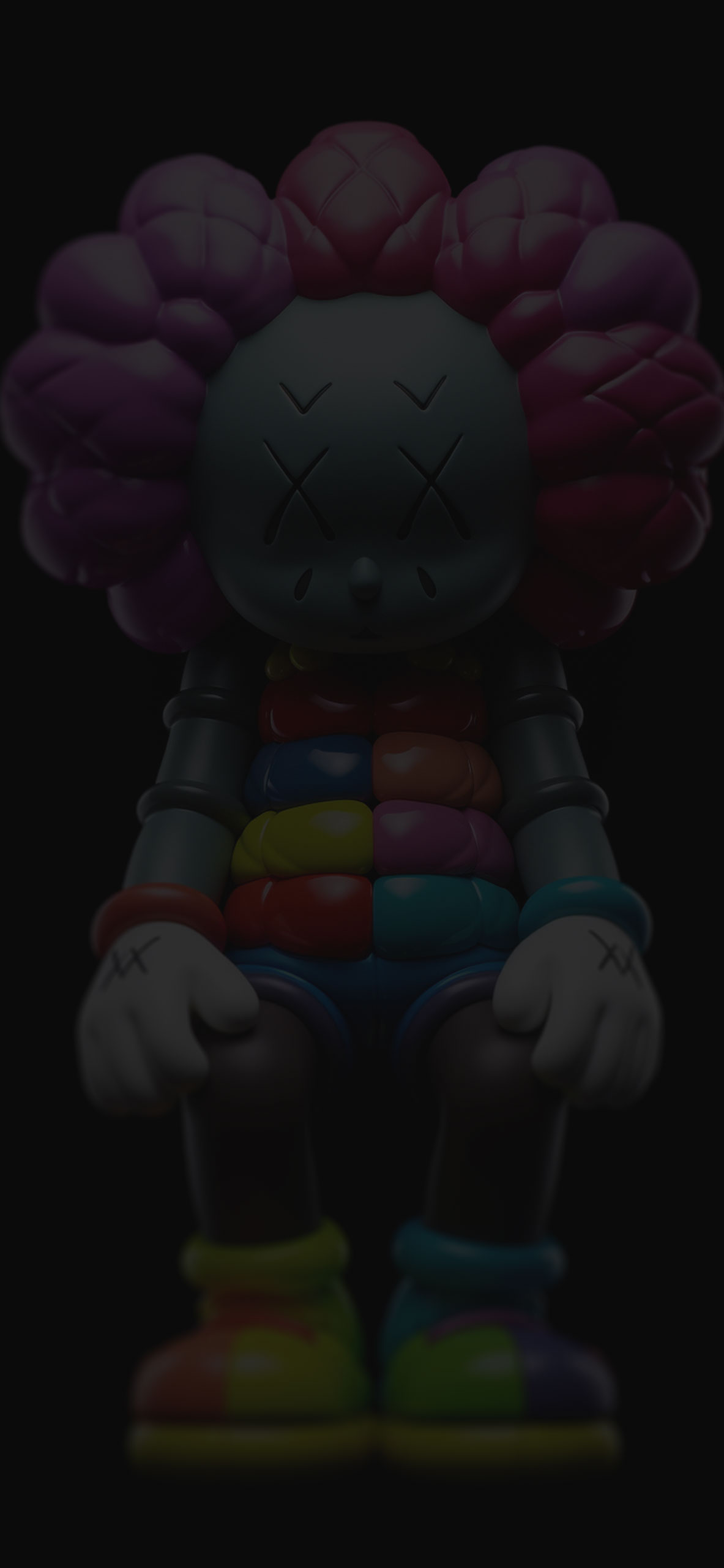 I Re-Created a Popular KAWS Wallpaper into a 3D Model with 