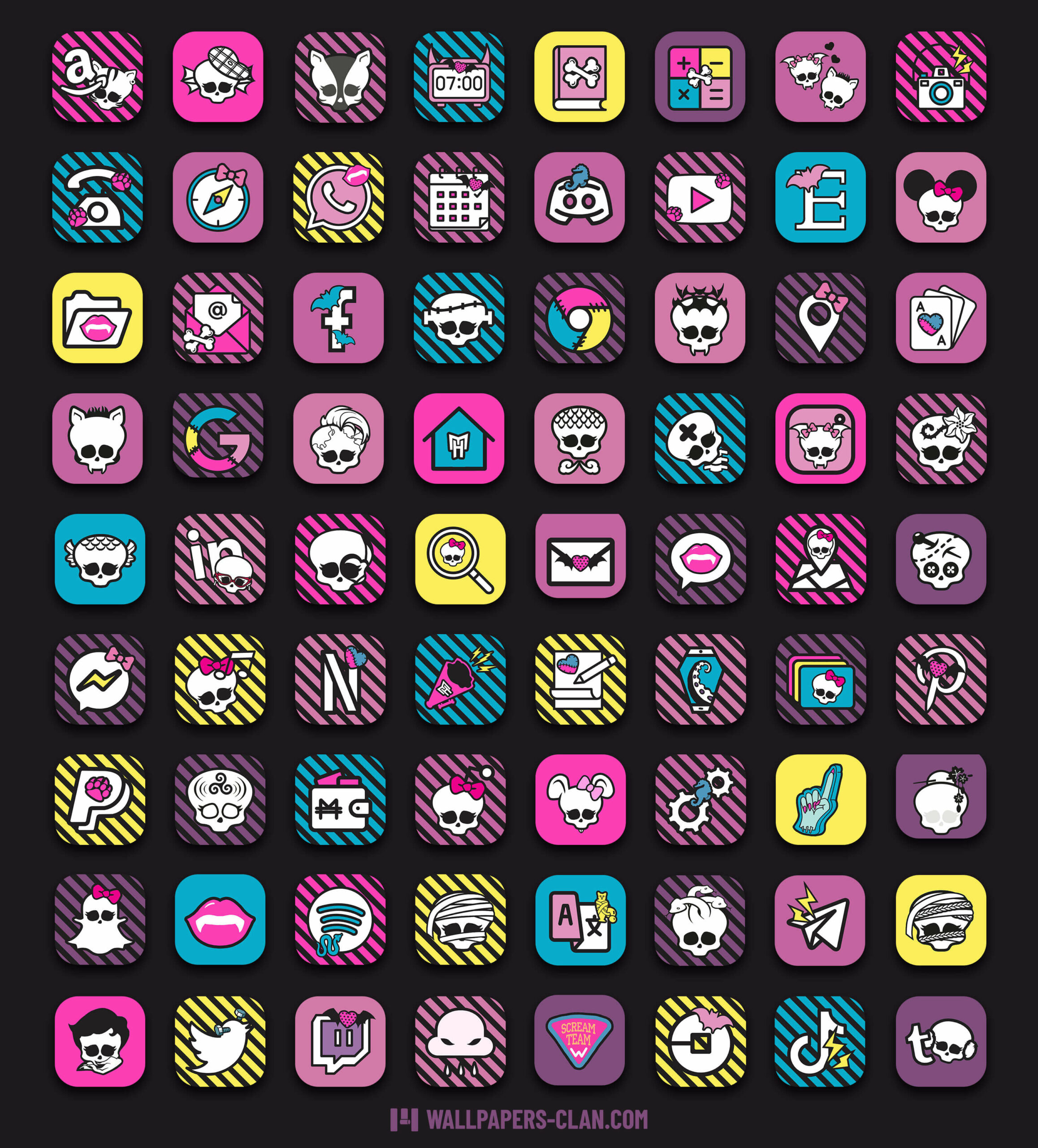 monster high app icons pack preview 2