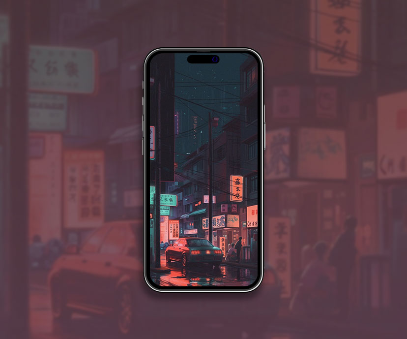 Night Tokyo Street Wallpaper Night Street Wallpaper for iPhone