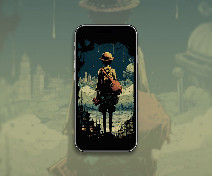 One Piece Luffy Art Wallpaper One Piece Wallpaper for iPhone