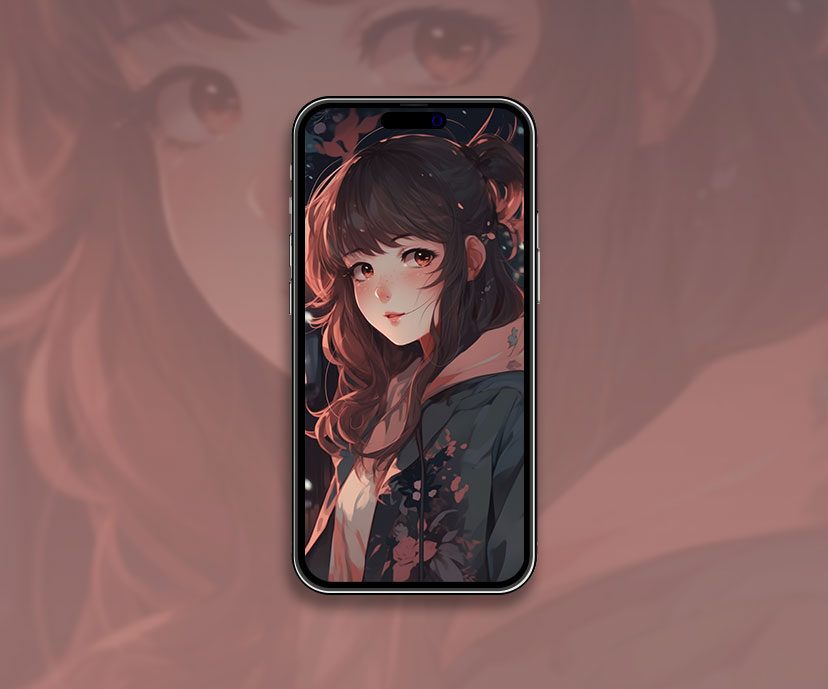 Jolie Anime Girl Art Wallpaper Fond d’écran Anime Girl pour iPhon