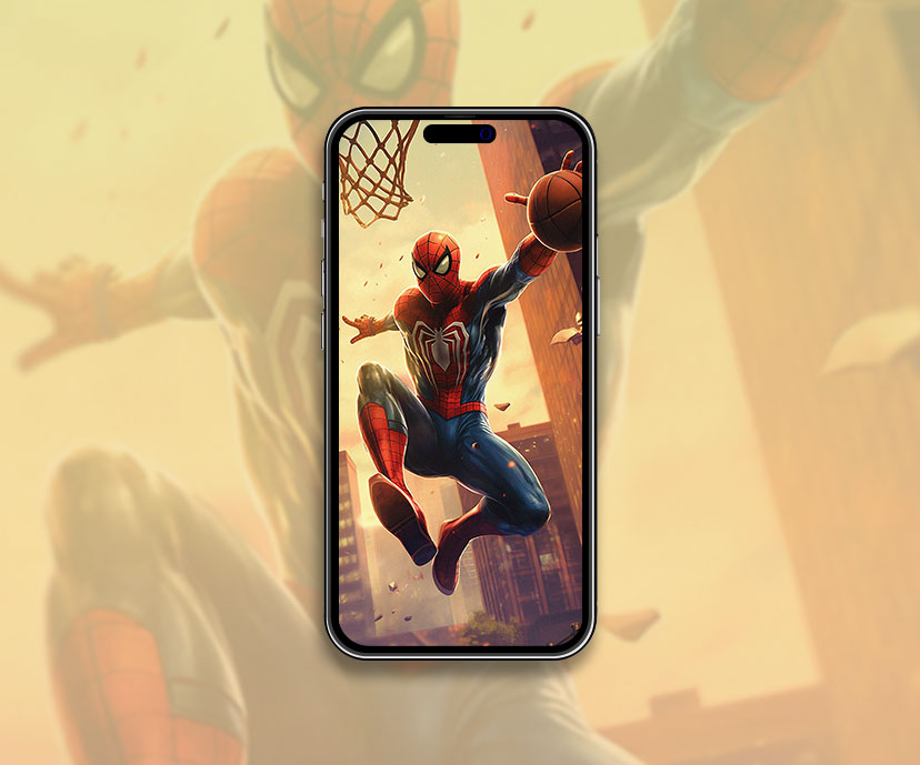 Spider Man Jouer au basket-ball Fond d’écran Spider Man Fond d’écran f