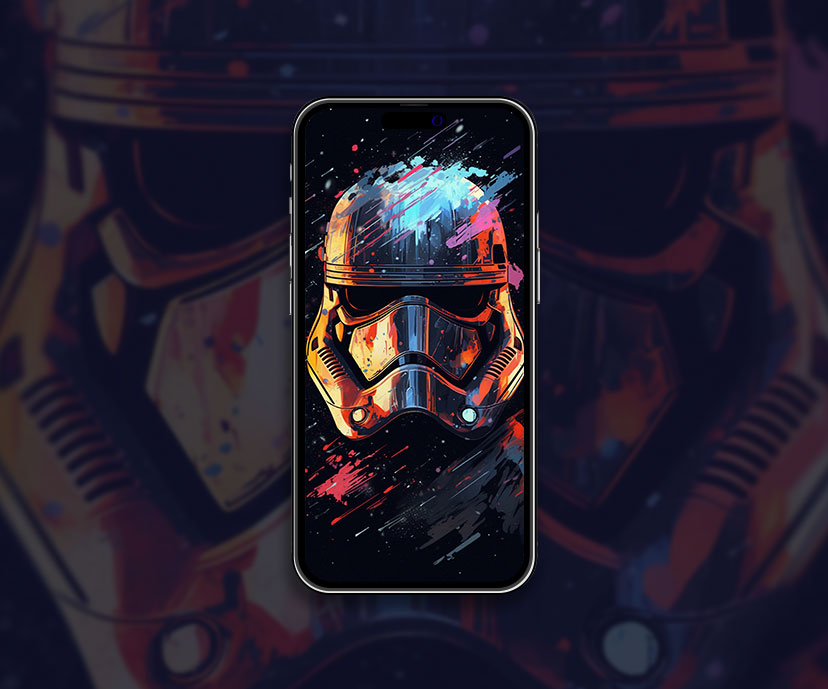 Star Wars Trooper casque Art Wallpaper Star Wars fond d’écran pour
