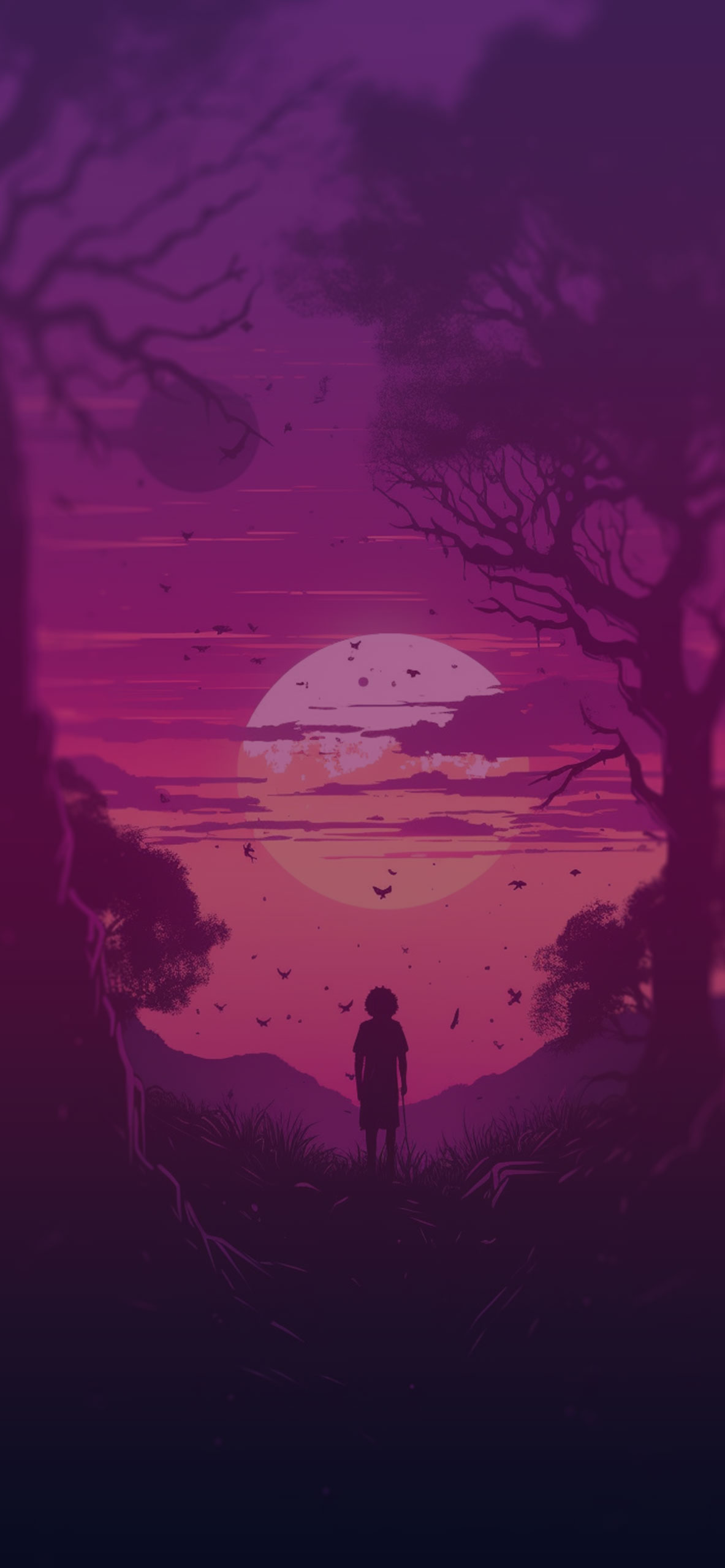 dark purple anime wallpaper｜TikTok Search