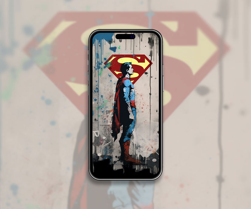 Superman Street Art Wallpaper Superman Wallpaper for iPhone
