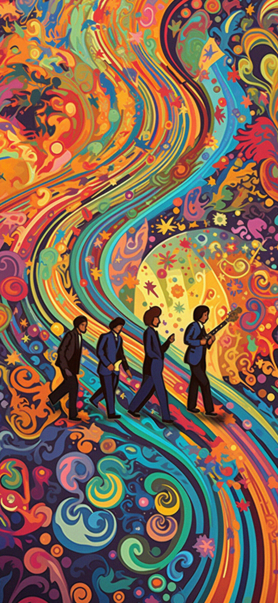 The Beatles Psychedelic Art Wallpapers - Free Trippy Wallpapers
