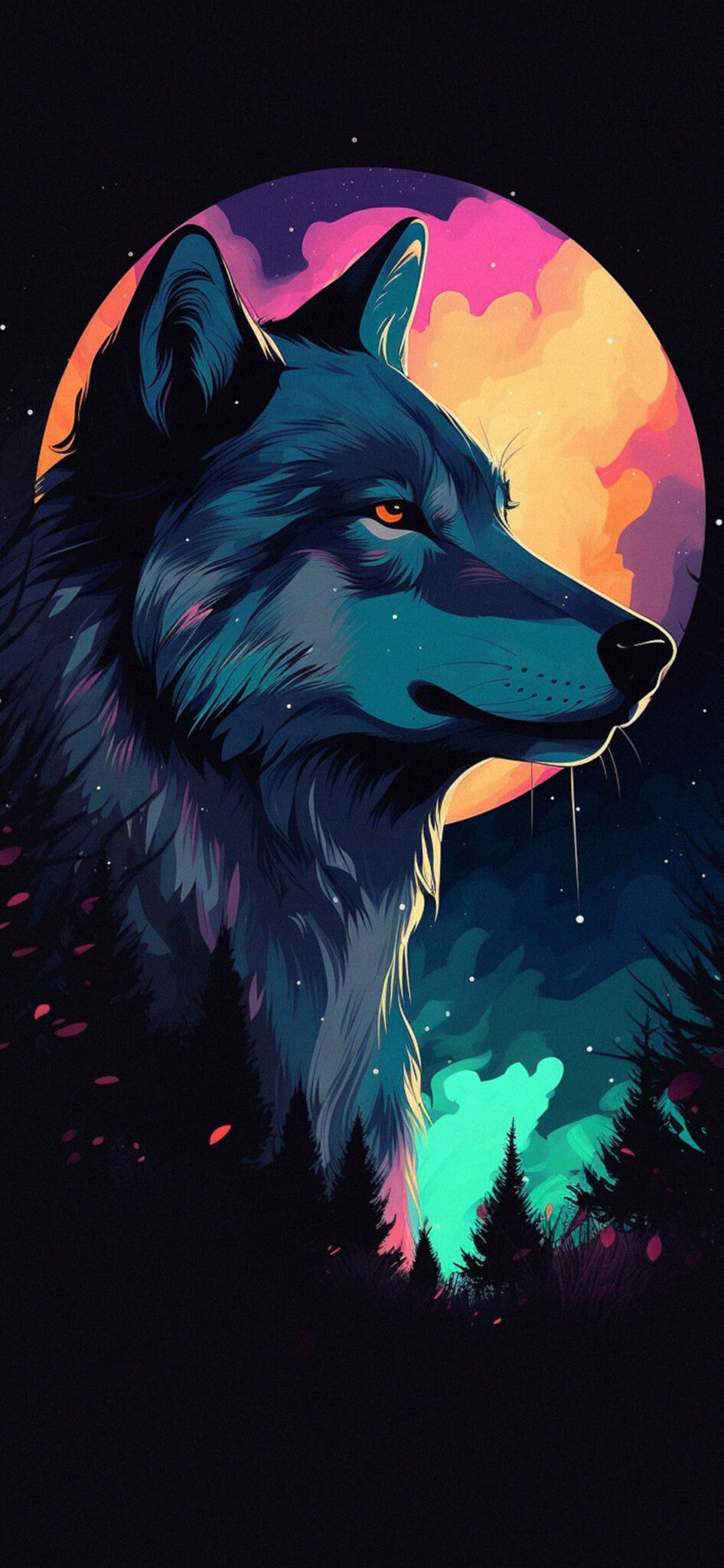 Wolf & Moon Art Wallpapers - Cool Wolf Wallpapers for iPhone 4k