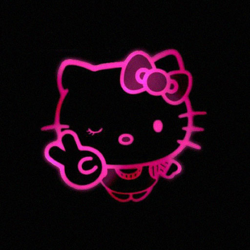 Round icon pfp cute cat aesthetic Y2K profile picture