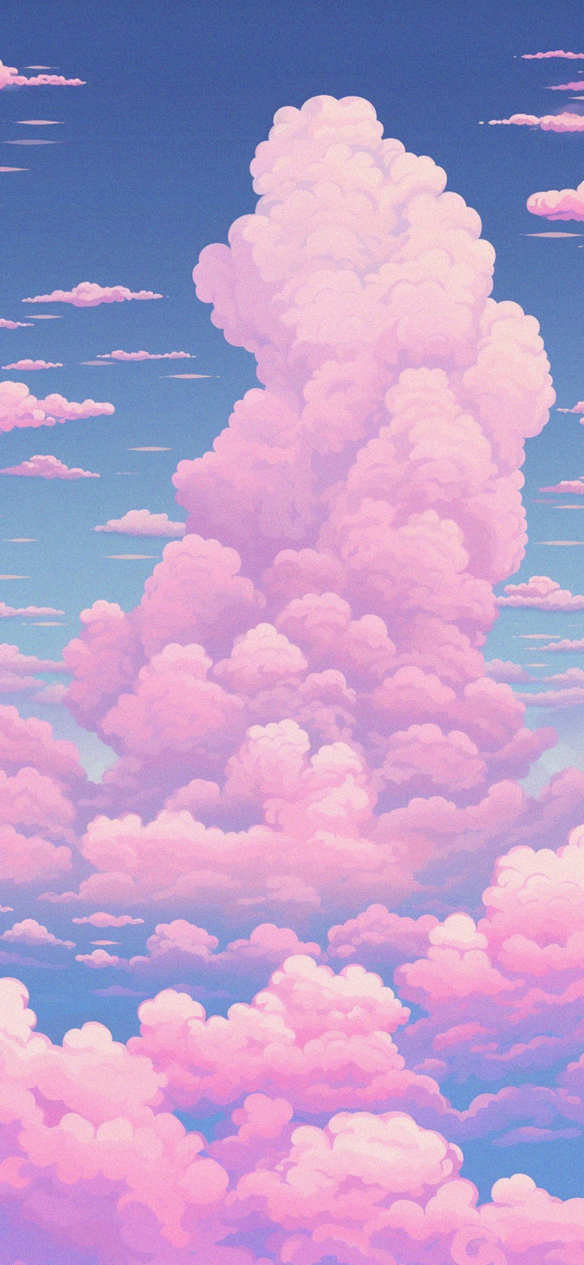 Blue Sky with Pink Clouds Background - High-quality Free Backgrounds