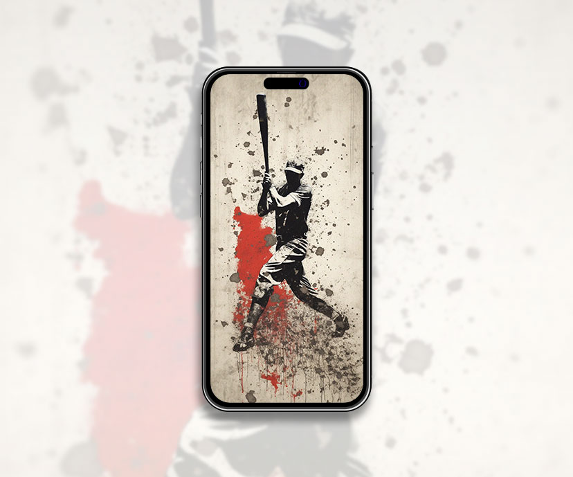 Fondo de pantalla de arte de graffiti de béisbol Fondo de pantalla de béisbol para iPhone