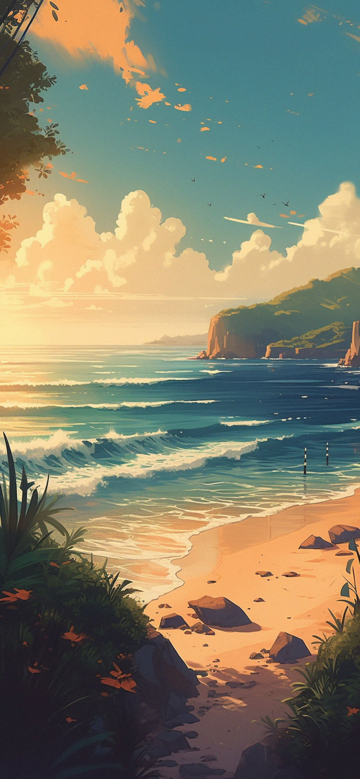Top 87+ imagen anime beach background sunset - Thpthoanghoatham.edu.vn
