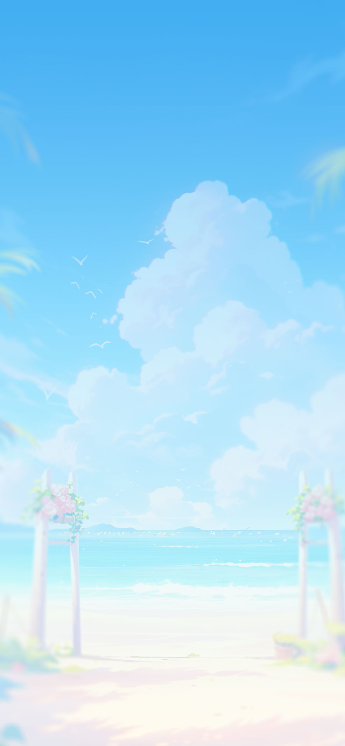 Anime Girls Beach Surfboard Sea Scenery Sunset 4K Wallpaper iPhone HD Phone  #4210h