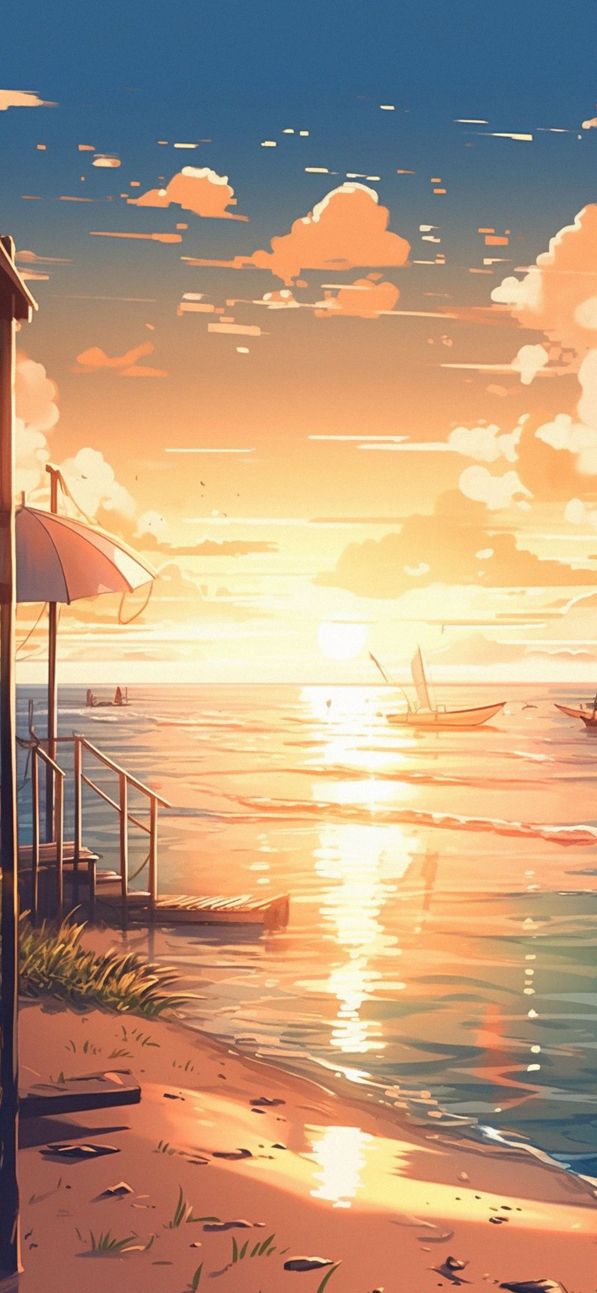Beautiful Sunset on the Beach Wallpaper Summer Wallpaper for i