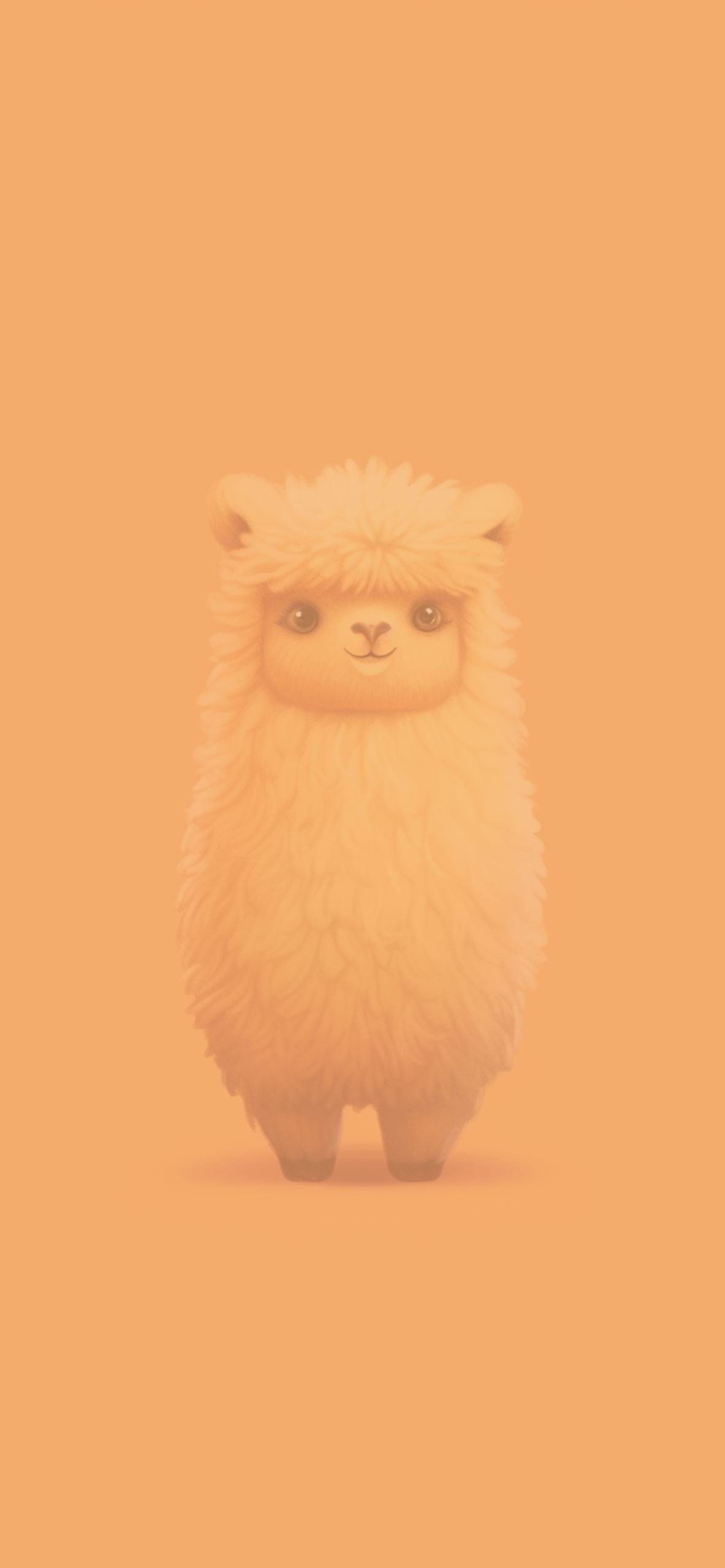 Cute Alpaca Orange Wallpaper Alpaca Wallpaper for iPhone