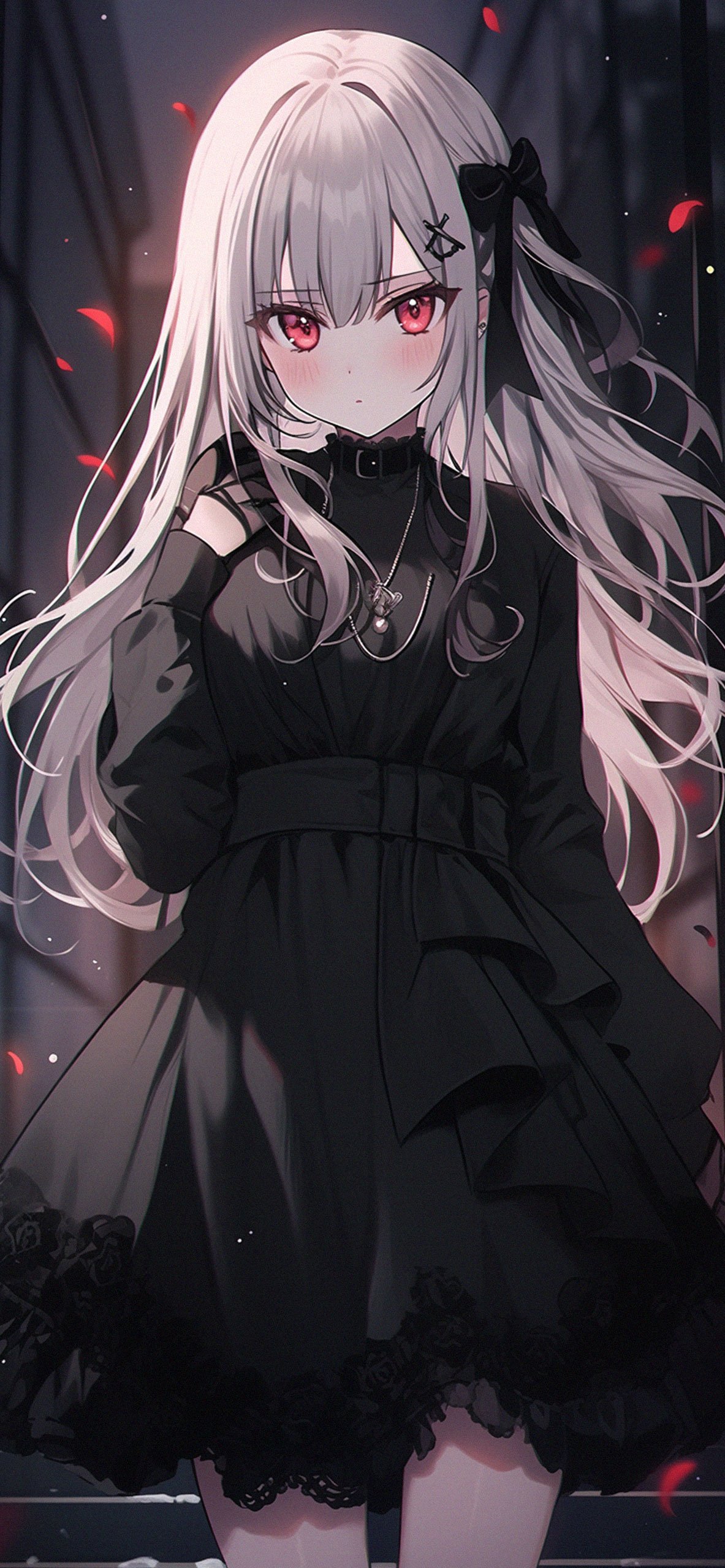 Dark anime, Anime art, Anime art, Cute Anime Girl Dark HD phone wallpaper