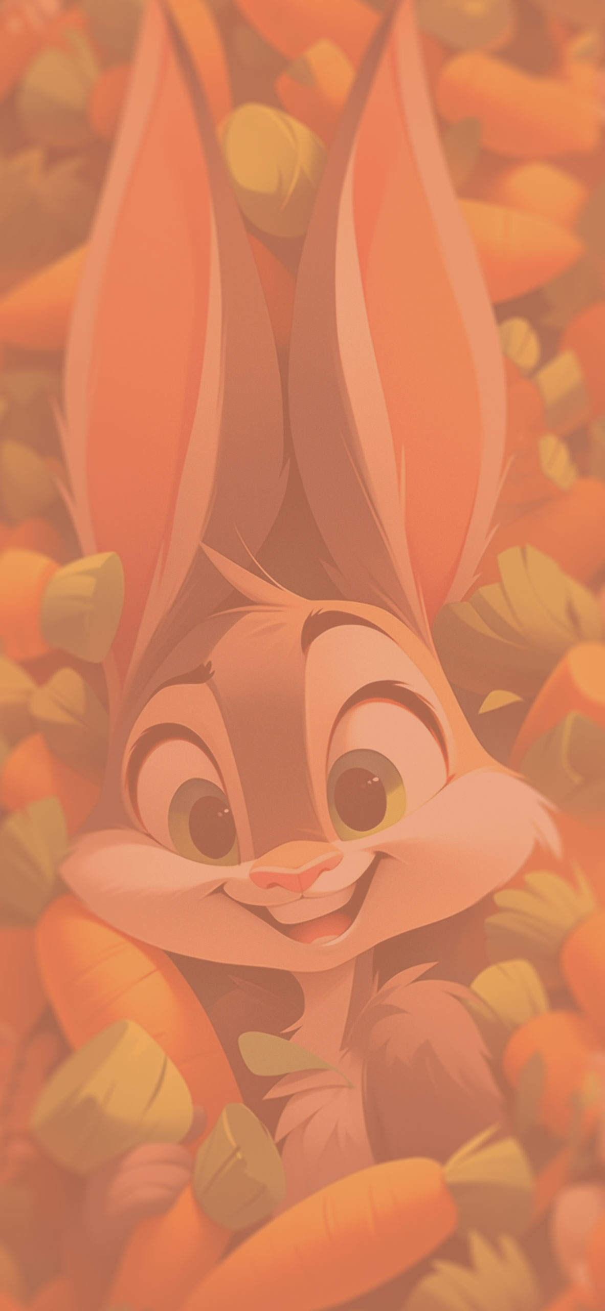 Cute Bunny & Carrots Cartoon Wallpaper Cute Rabbit Wallpaper f
