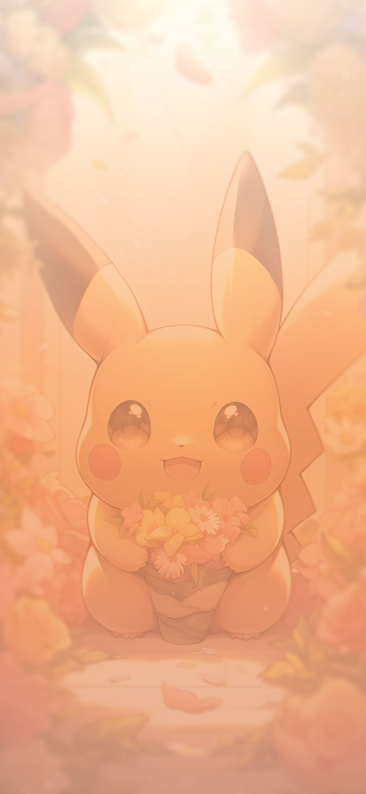 Cute Pikachu & Flowers Pokemon Wallpaper Cute Pikachu Wallpape