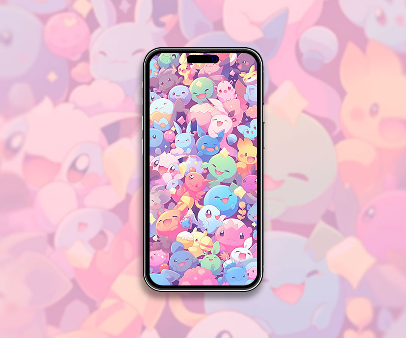 Cute Pokemon Pattern Wallpaper Pokemon Wallpaper for iPhone