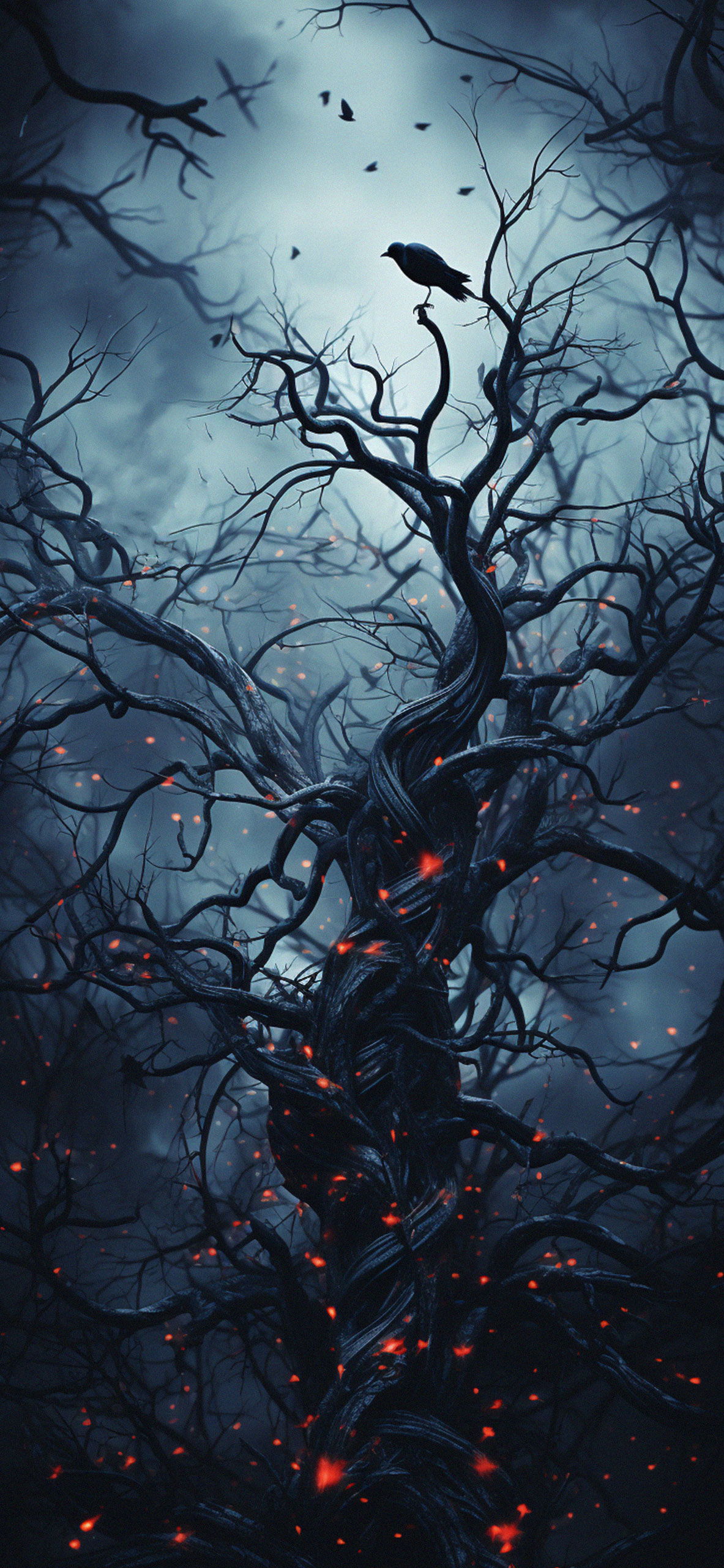 Dark Mystical Tree Art Wallpaper Mystical Tree Wallpaper for i