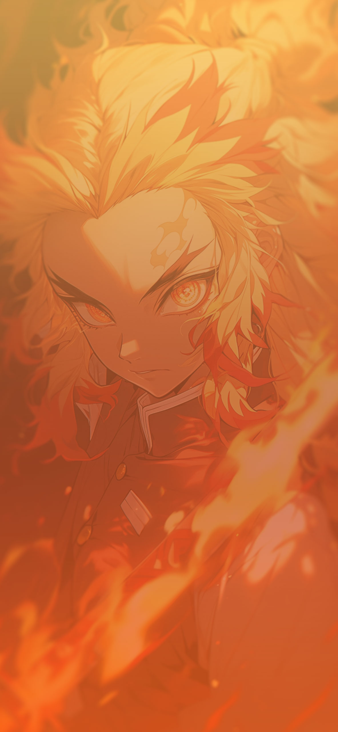 Cool Demon Slayer Kyojuro Rengoku Anime Desktop Wallpaper 4K