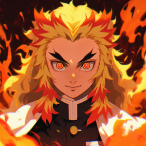 Demon Slayer Rengoku PFP - Aesthetic Anime PFP Flame Hashira