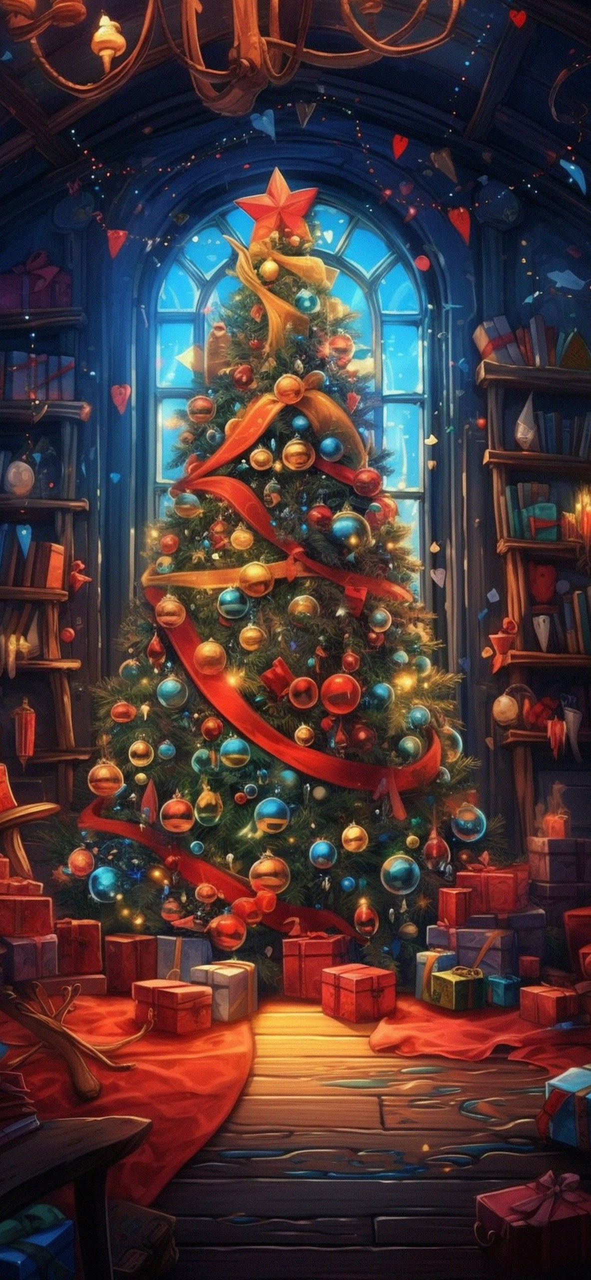 Gorgeous christmas tree aesthetic wallpaper Christmas tree aes