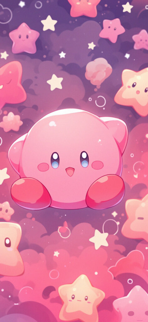 Kirby & Stars Pattern Wallpapers - Cool Kirby Wallpapers for iPhone