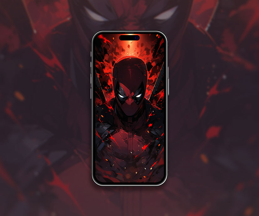 Marvel Deadpool Noir & Rouge Fond d’écran Deadpool Fond d’écran pour i