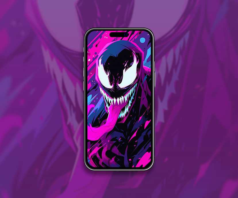 Marvel Venom Colorful Wallpaper Venom Wallpaper for iPhone