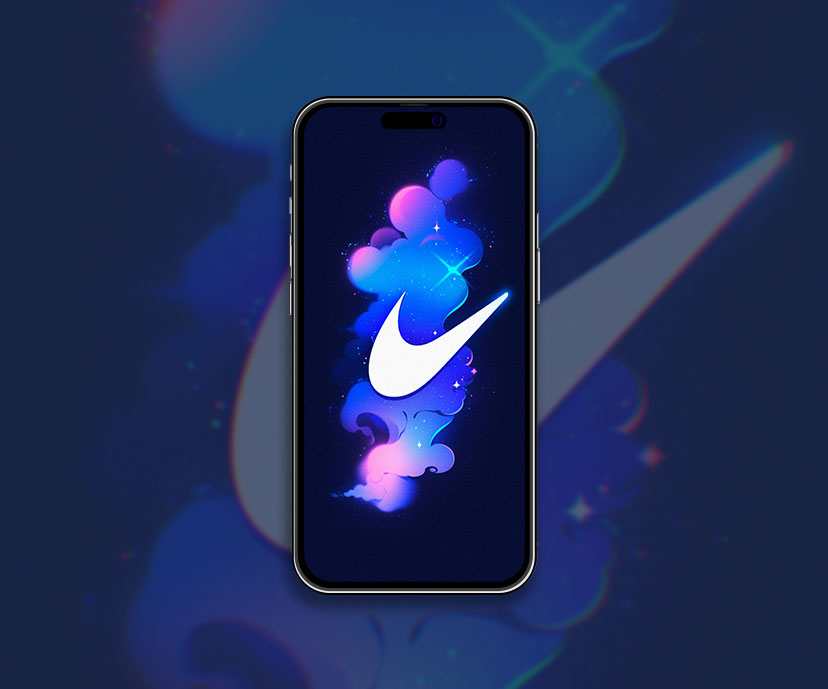 Nike Logo Bleu Foncé Fond D’écran Nike Logo Fond D’écran pour iPhone