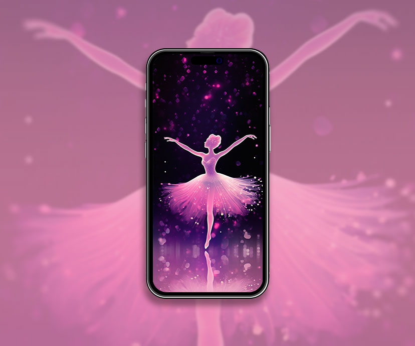 Pink Ballerina Wallpaper Ballet Wallpaper for iPhone