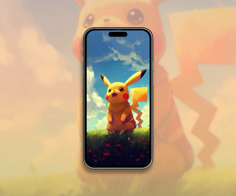 Pokemon Pikachu Art Fond d’écran Pikachu Fond d’écran pour iPhone