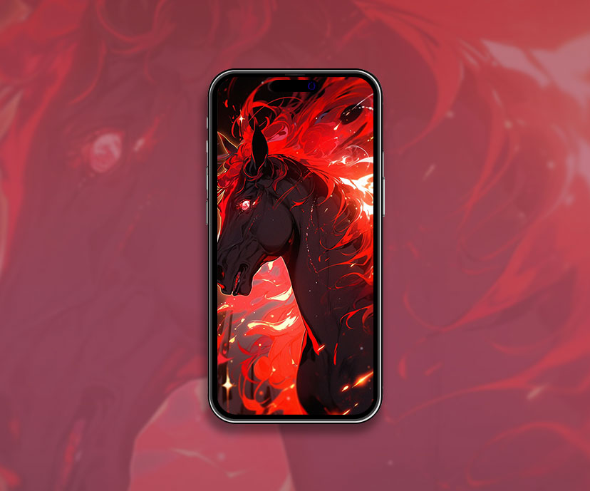 Red & Black Horse Wallpaper Beautiful Horse Wallpaper for iPho